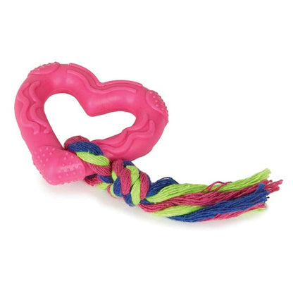 Digger's TPR Heart and Rope Toy